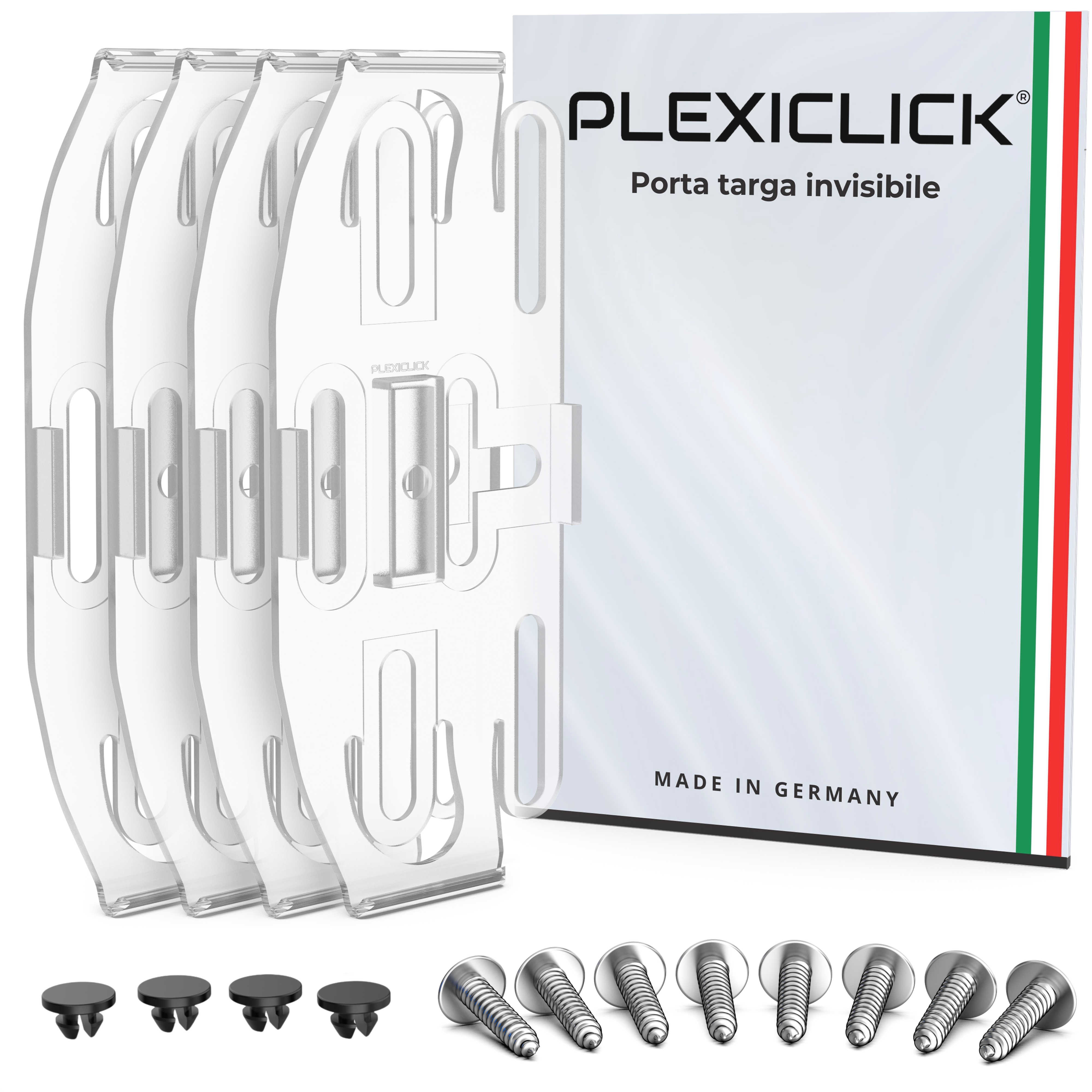Kennzeichenhalter PLEXICLICK® V1 (110mm)