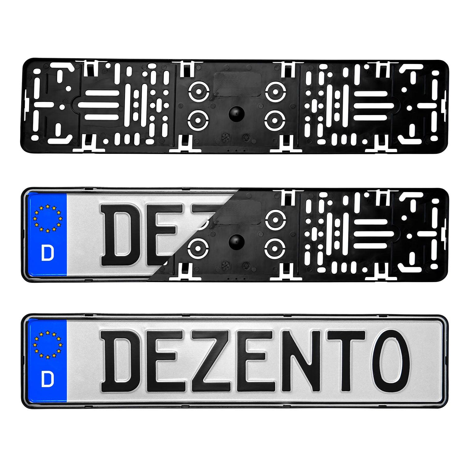 Kennzeichenhalter Dezentofix® V2 - Plexiclick®