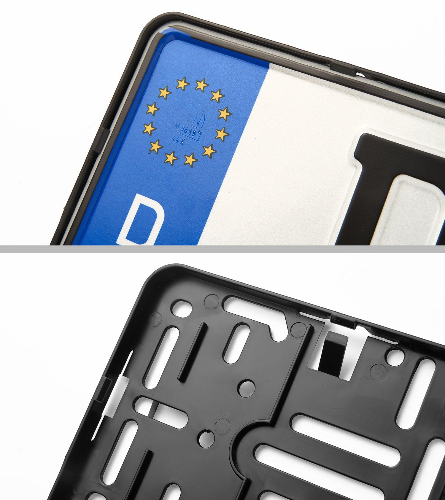 Kennzeichenhalter Dezentofix® V2 - Plexiclick®