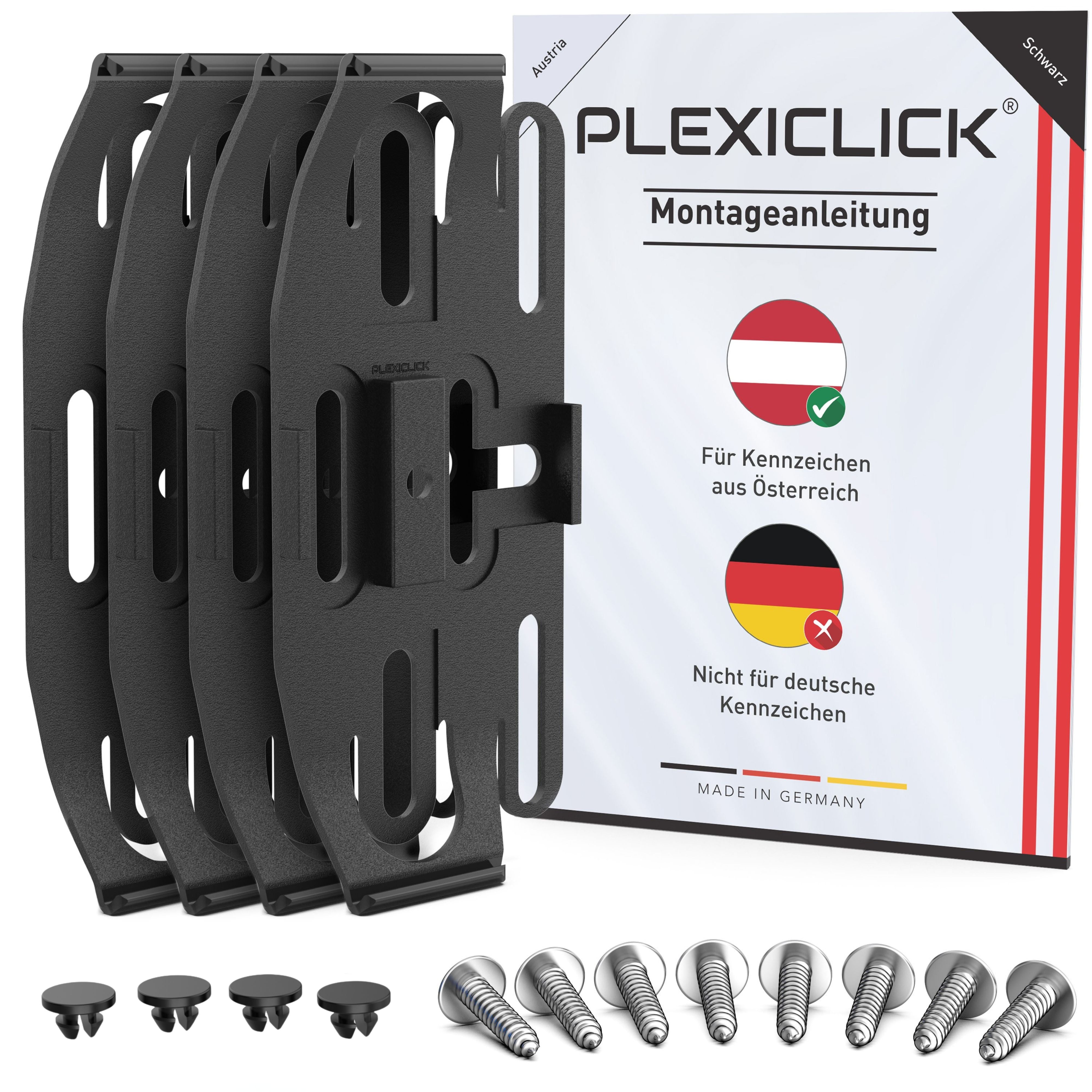 Kennzeichenhalter PLEXICLICK® V3 (130mm)