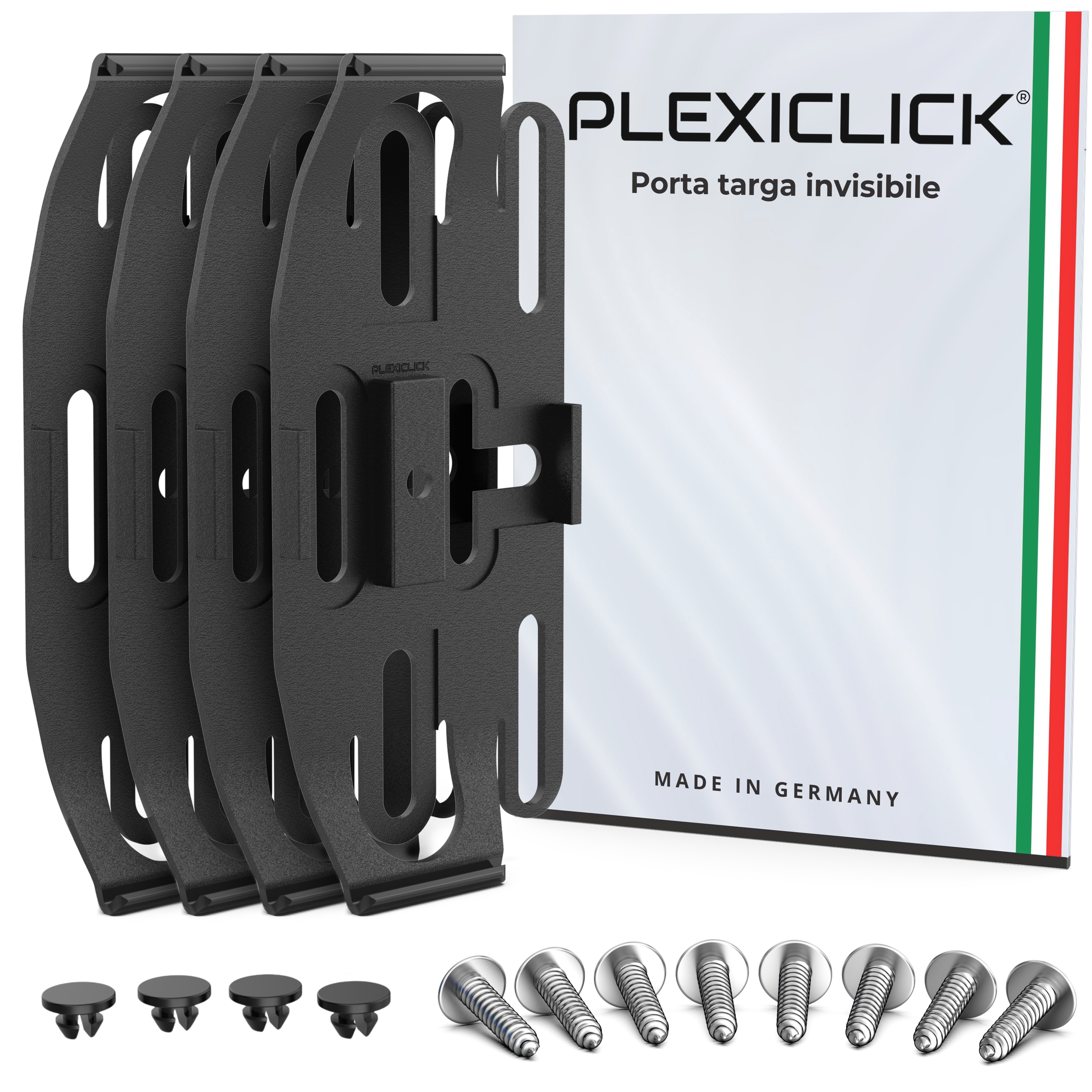 Kennzeichenhalter PLEXICLICK® V1 (110mm)